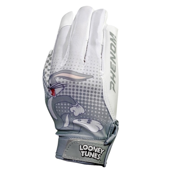 PHENOM • Looney Tunes Football Gloves BUGS BUNNY! VPS4 By Phenom Elite - Picture 5 of 6